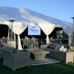 Waterproof tent rental for Santa Barbara wedding