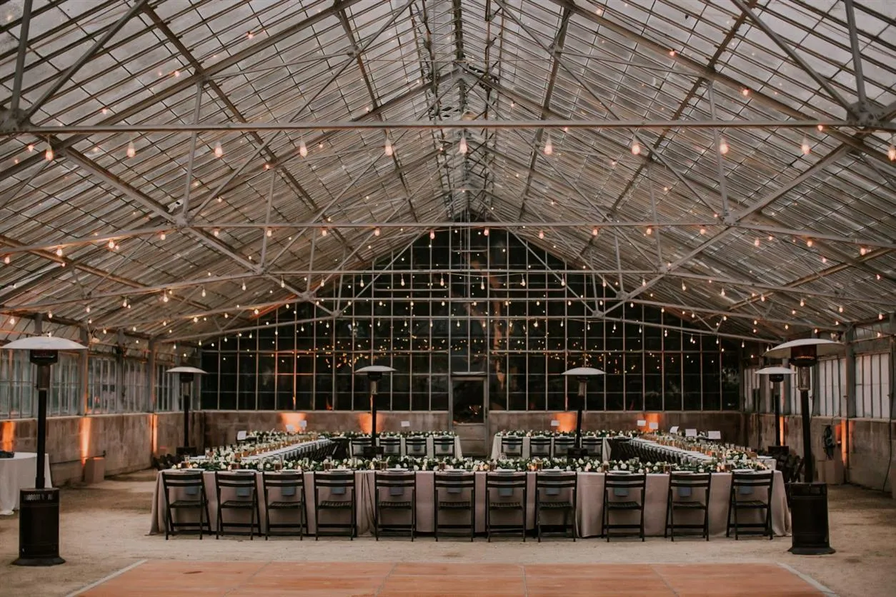 Outdoor wedding entertainment area in Santa Barbara