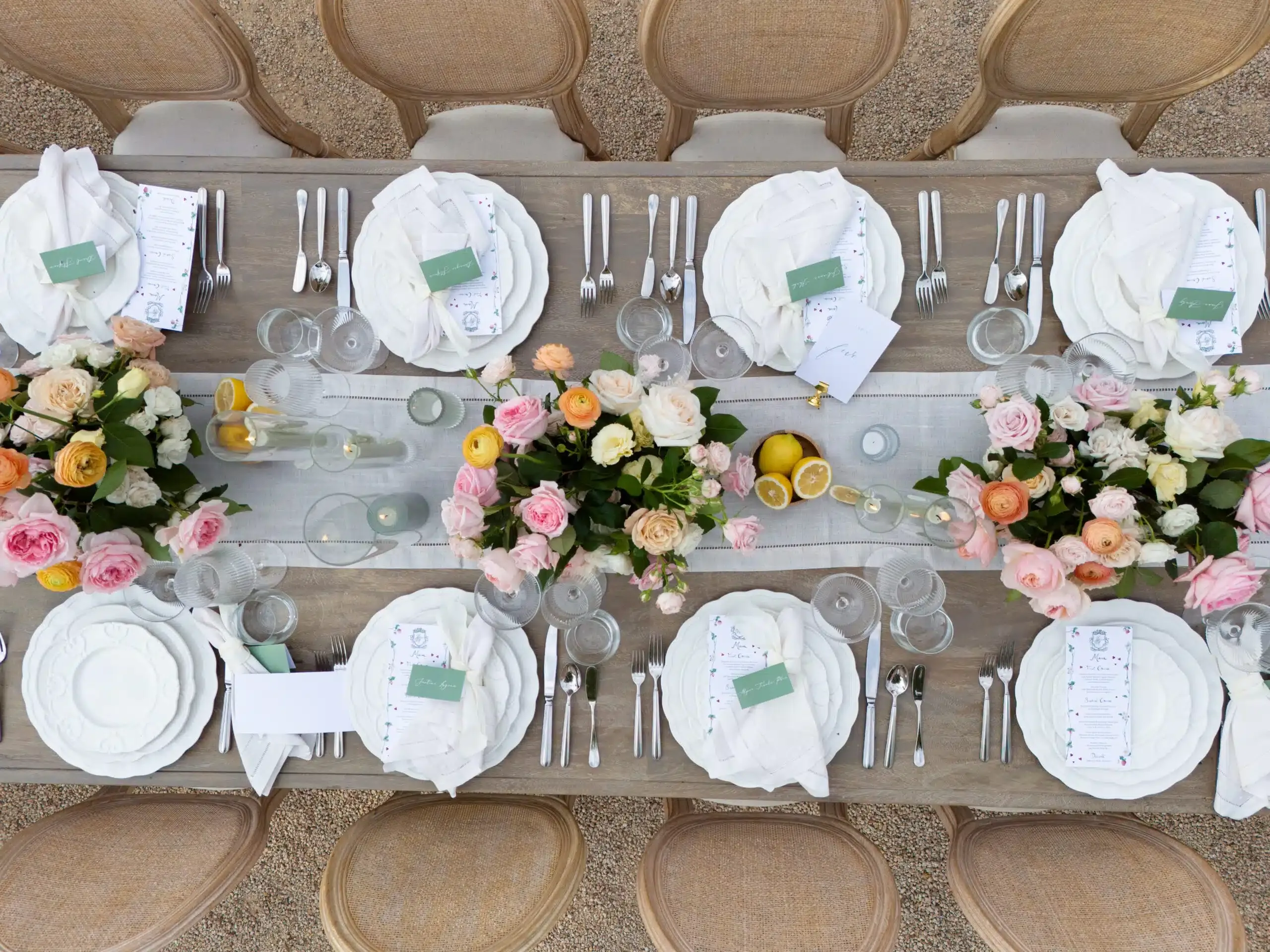 Santa Barbara wedding venue with architectural uplighting
