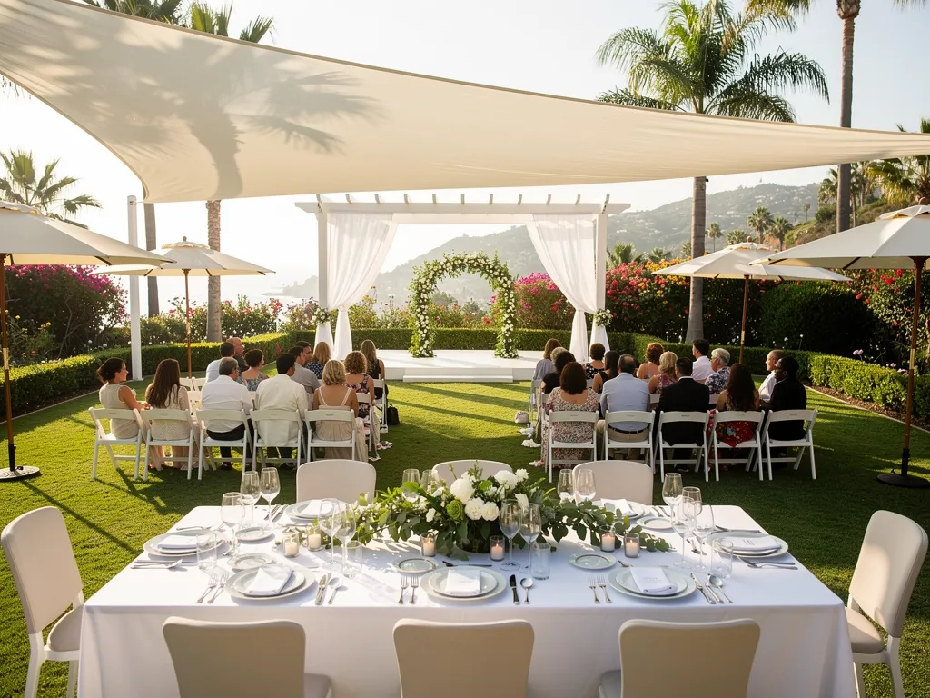 Consider Shade for Dining and Ceremony Areas