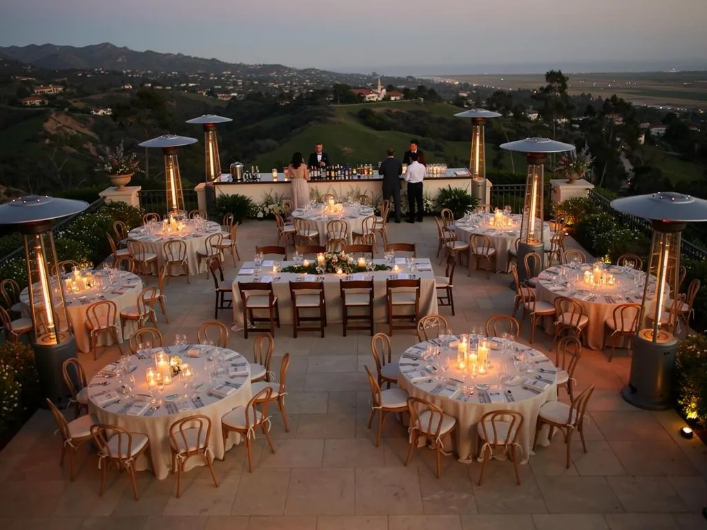 Plan Patio Heater Placement Around the Event Layout