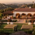 Santa Barbara estate lawn and terrace mapped for event zone planning