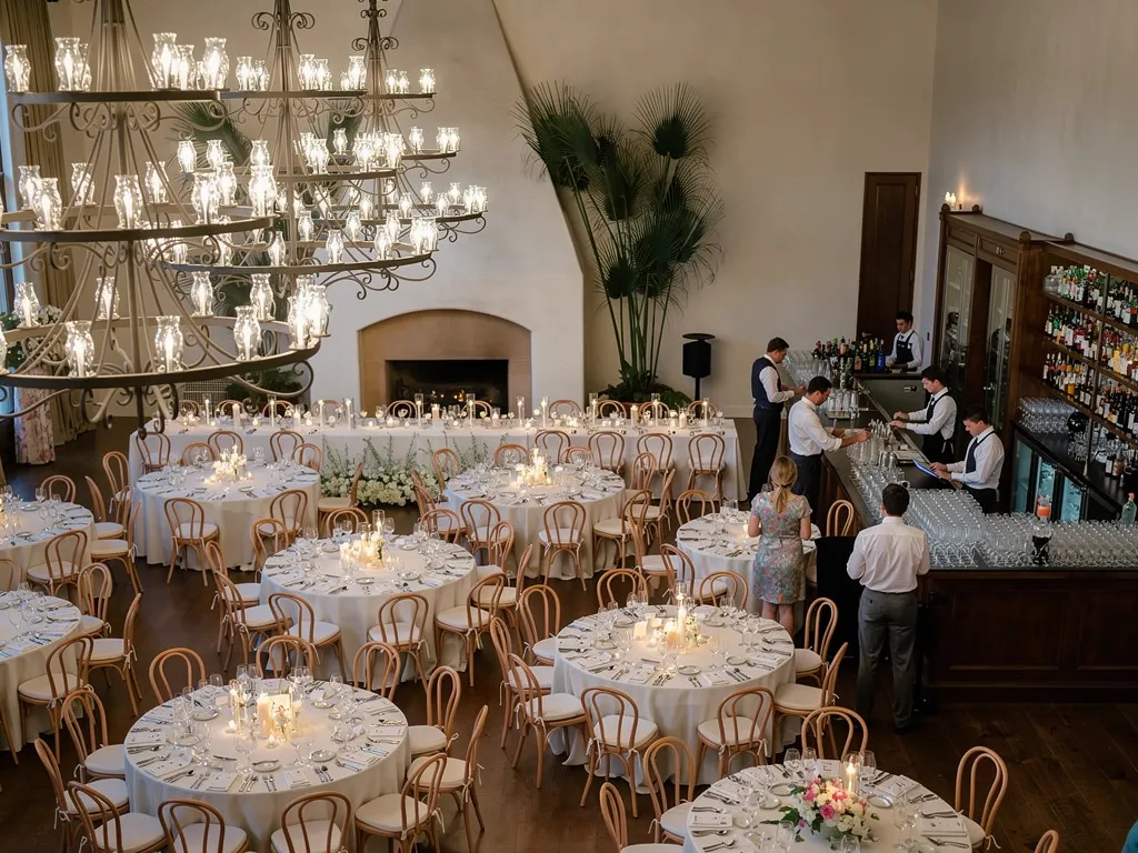 Review the Bar Area at Full Event Scale