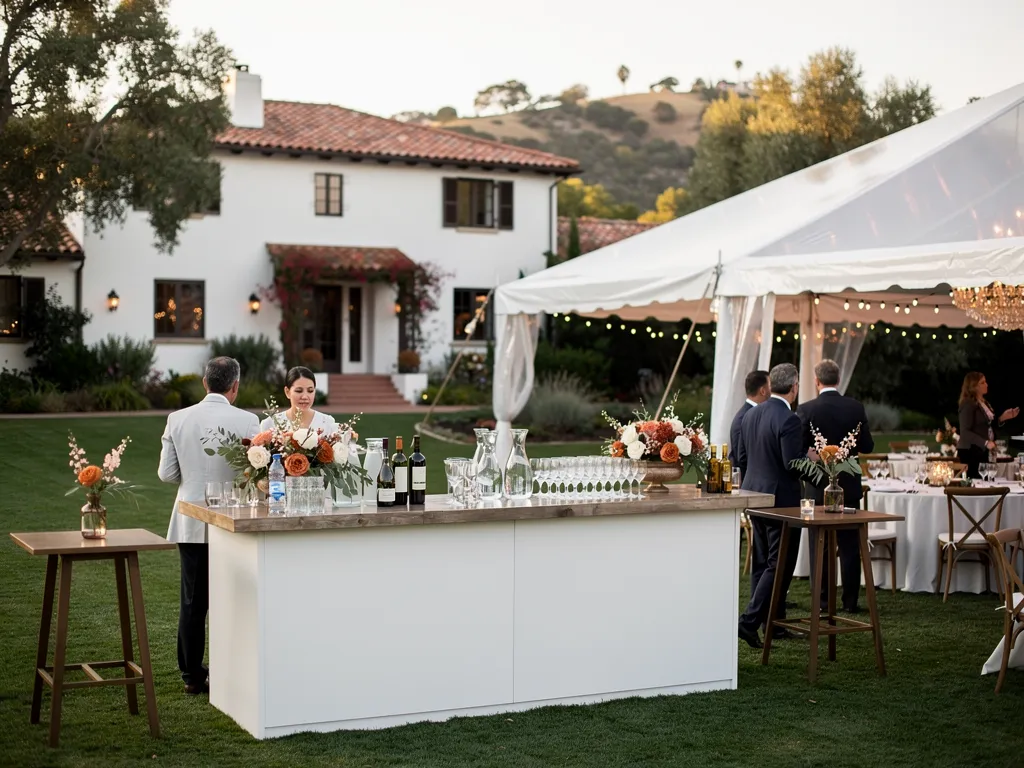 Create a Bar Area That Belongs in the Santa Barbara Reception