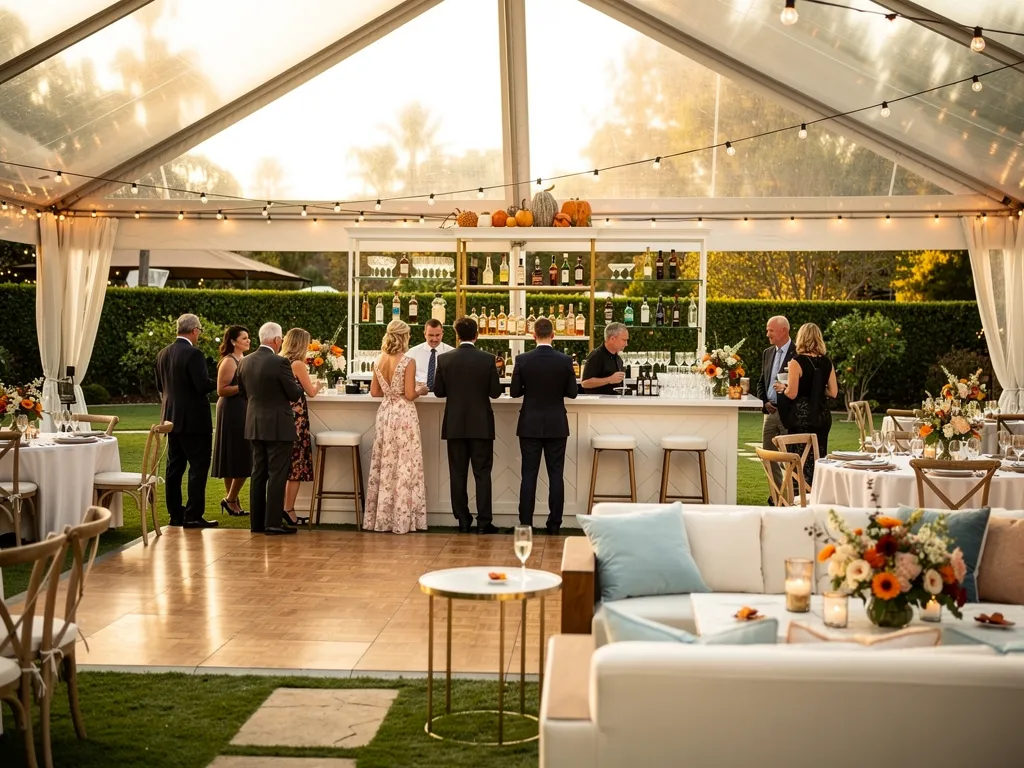 Connect the Bar to the Dance Floor and Post-Dinner Reception