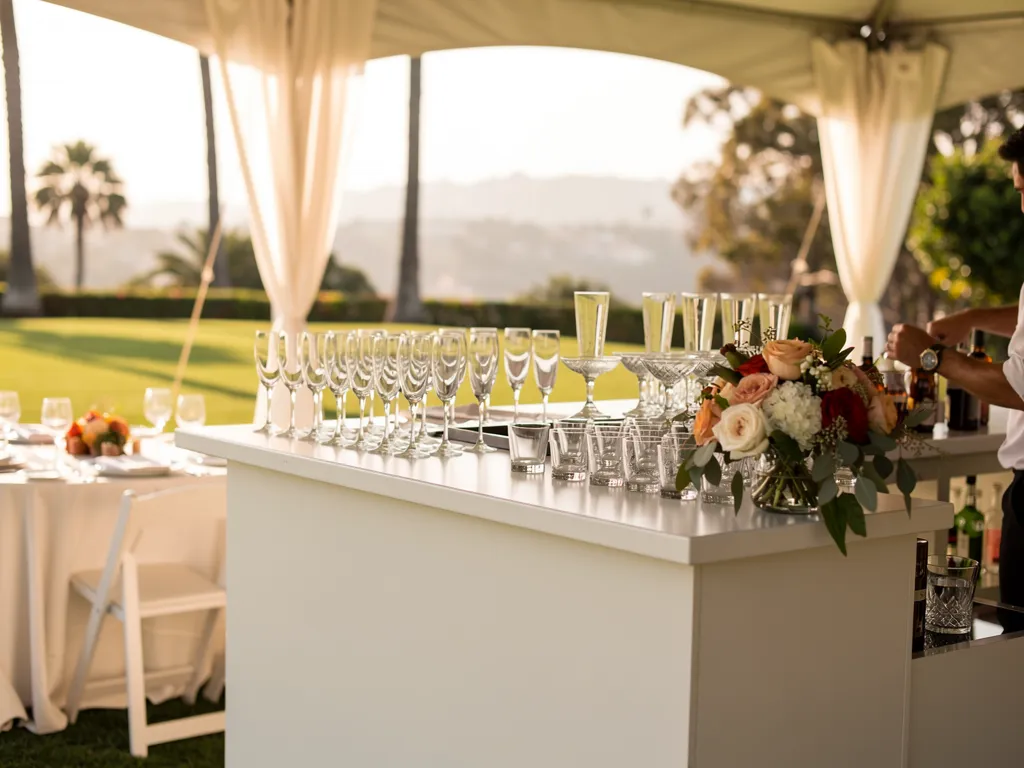 Coordinate Bar Glassware With the Reception Format