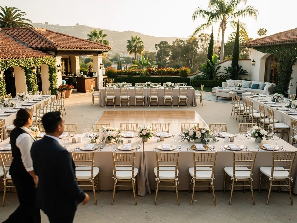Pre-Set as Much of the Reception as the Venue Allows