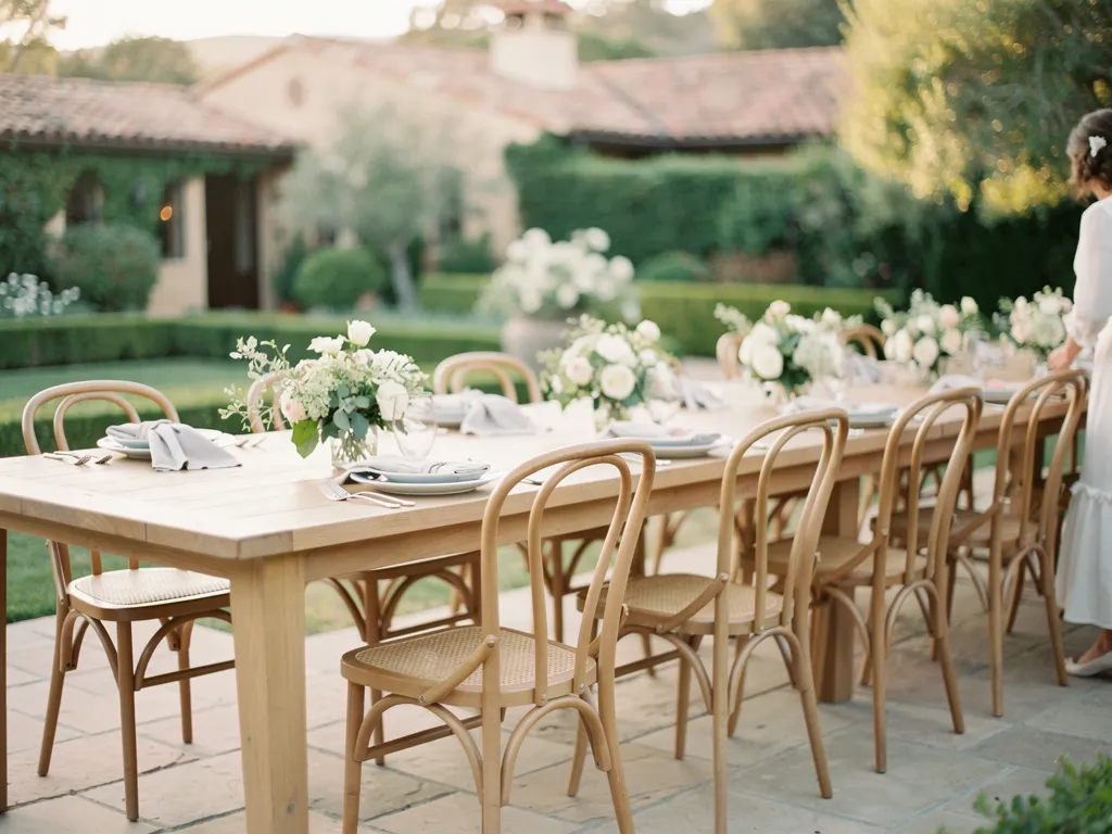 Coordinate the Tables and Chairs as One Composition