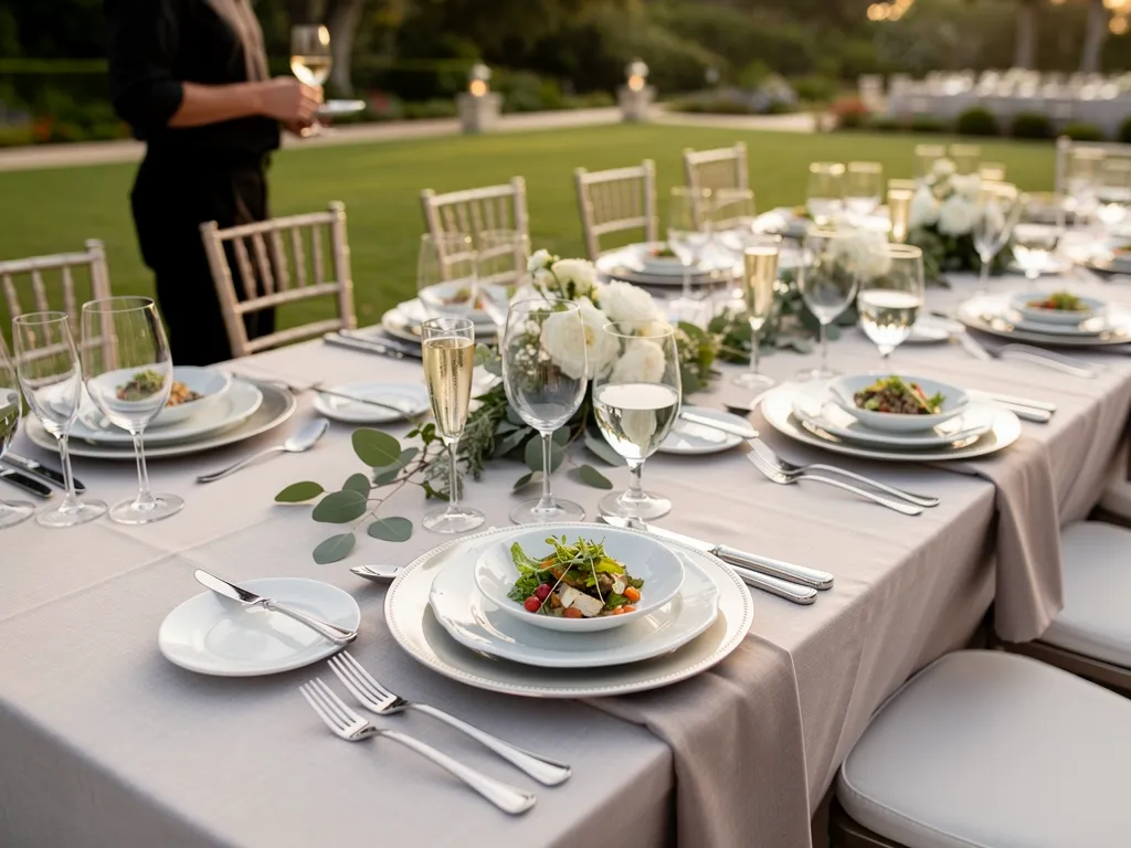 Coordinate Tableware With the Menu